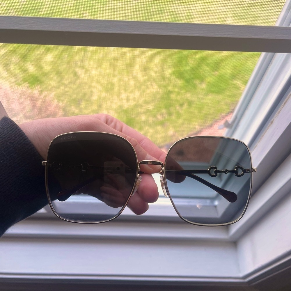 Gucci Gold Sunglasses